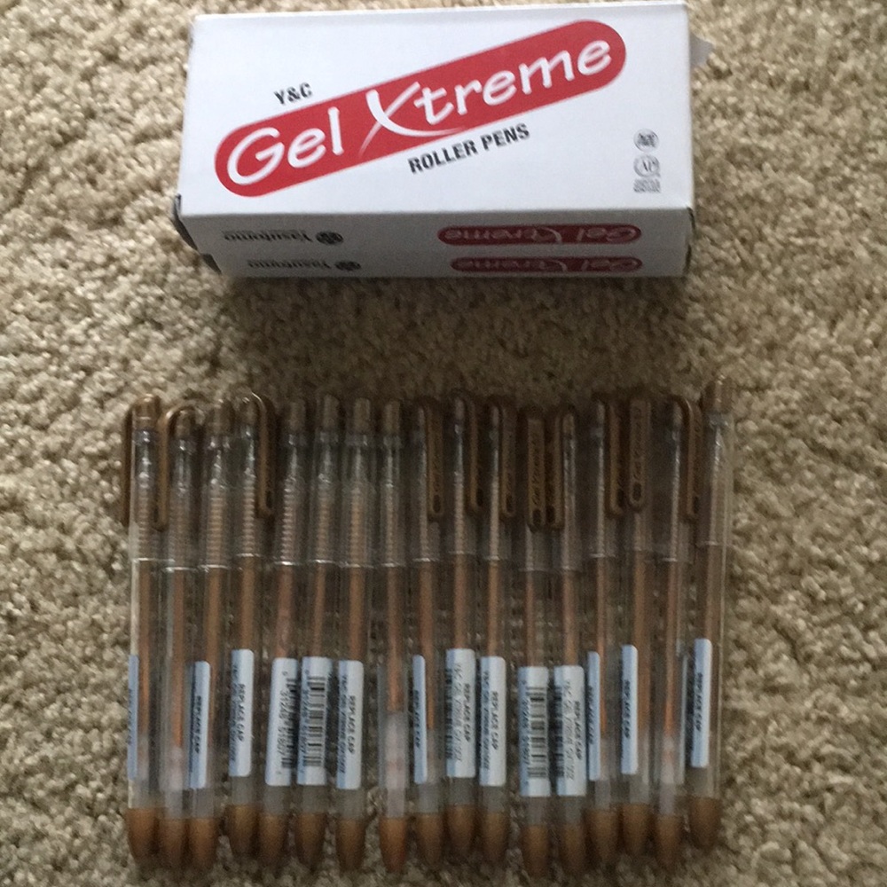 17 bronze gel roller pens Yasutomo 0.7mm